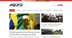 Desktop Screenshot of jornalagorasertaozinho.com.br